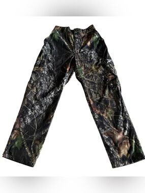 Gamehide Camo Cargo Hunting Pants Pockets Sporty Green Brown Woodland Medium
